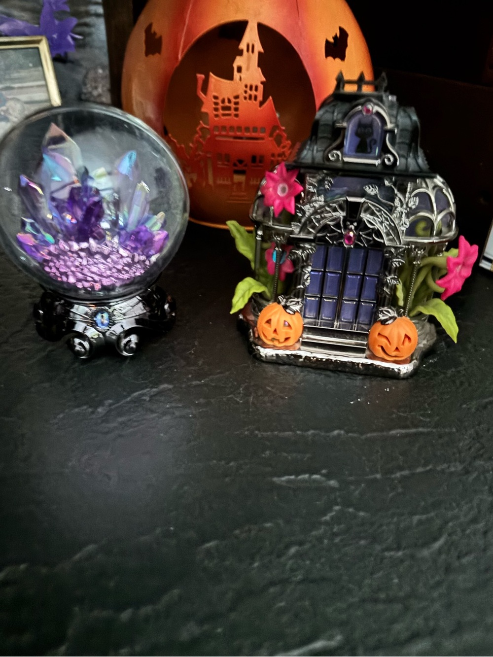Bath and body Halloween wall flowers x2 works spooky house crystal ball